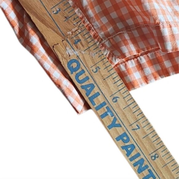 Polo Ralph Lauren Gingham Anchor Swim Trunks Men’s Large Orange White Resortwear - Picture 15 of 16